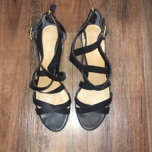 Franco Sarto Strap Stacked Heel Wedge Size 10 - Picture 2 of 4